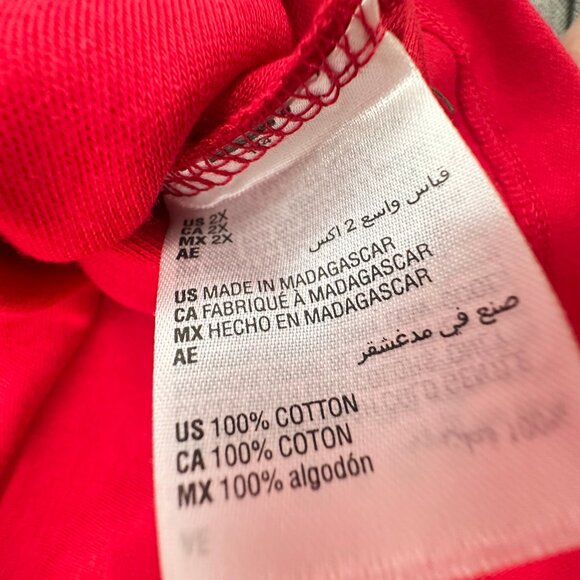 NEW! Karen Scott Long Sleeve Top‎ Mock Neck Plus 2X Cotton Amore Red - Picture 7 of 10